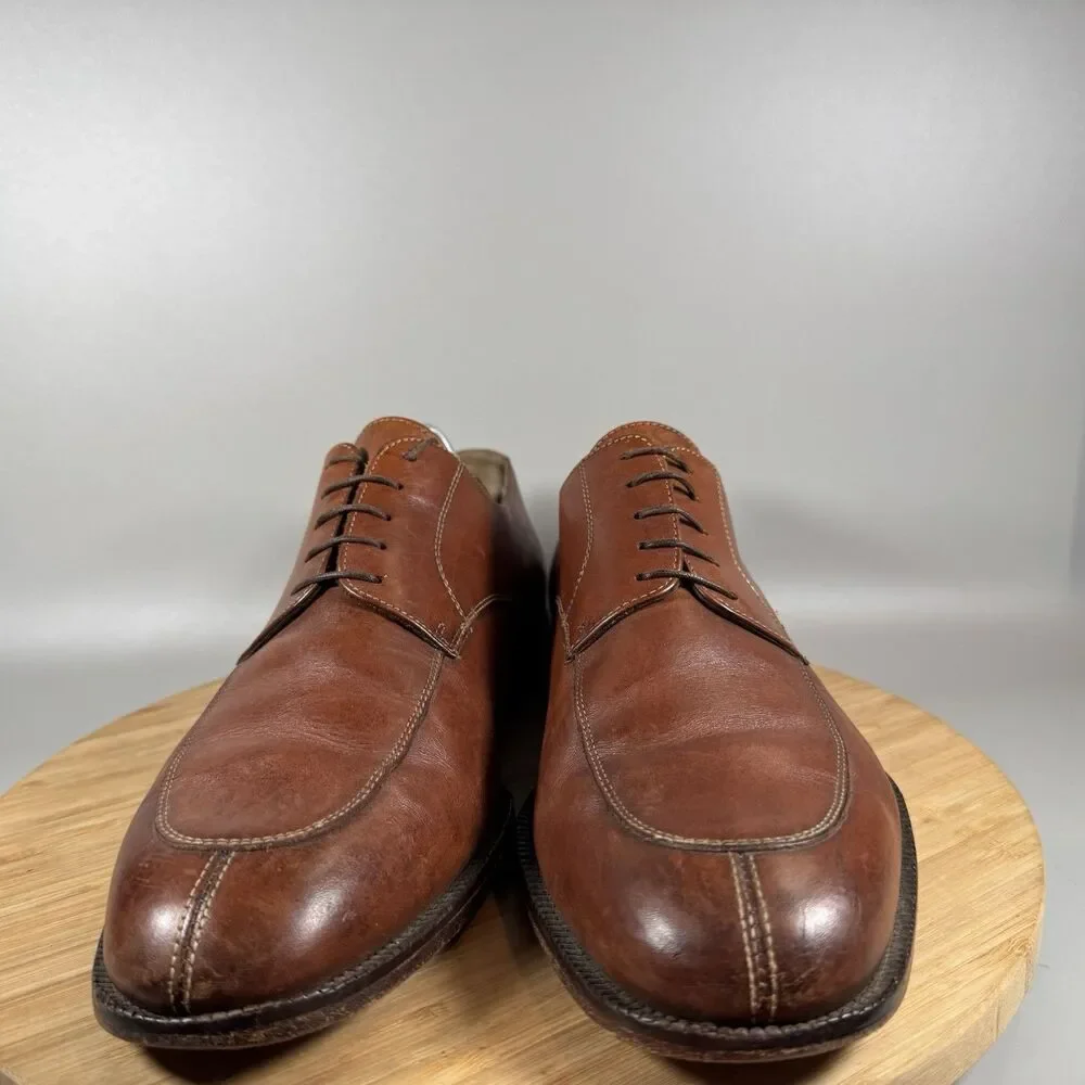 Mens‎ Cole Haan City Split Toe Oxford Brown Leather Lace Up 06026 Size 11.5 D